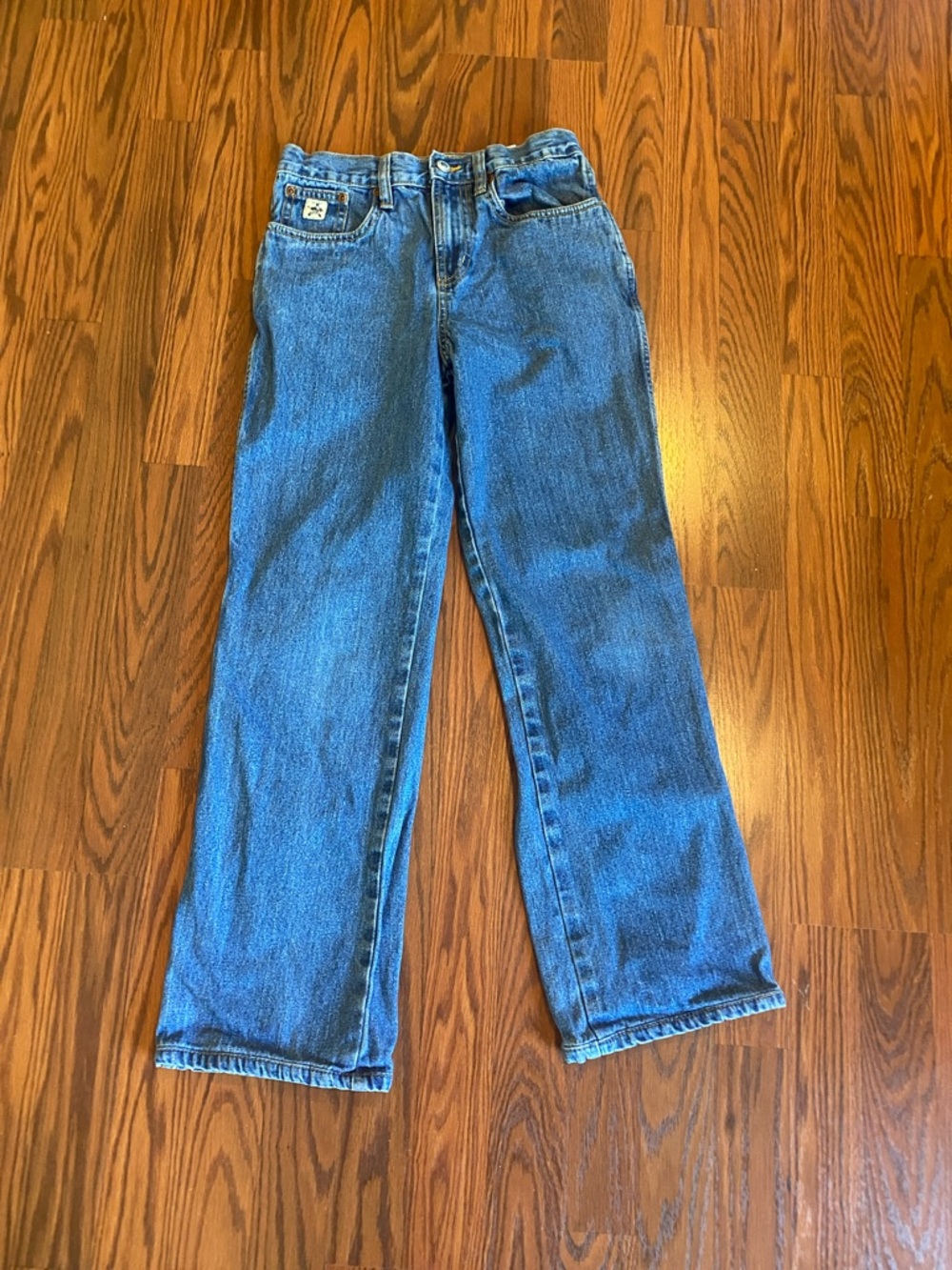 Cinch boys blue jeans.
